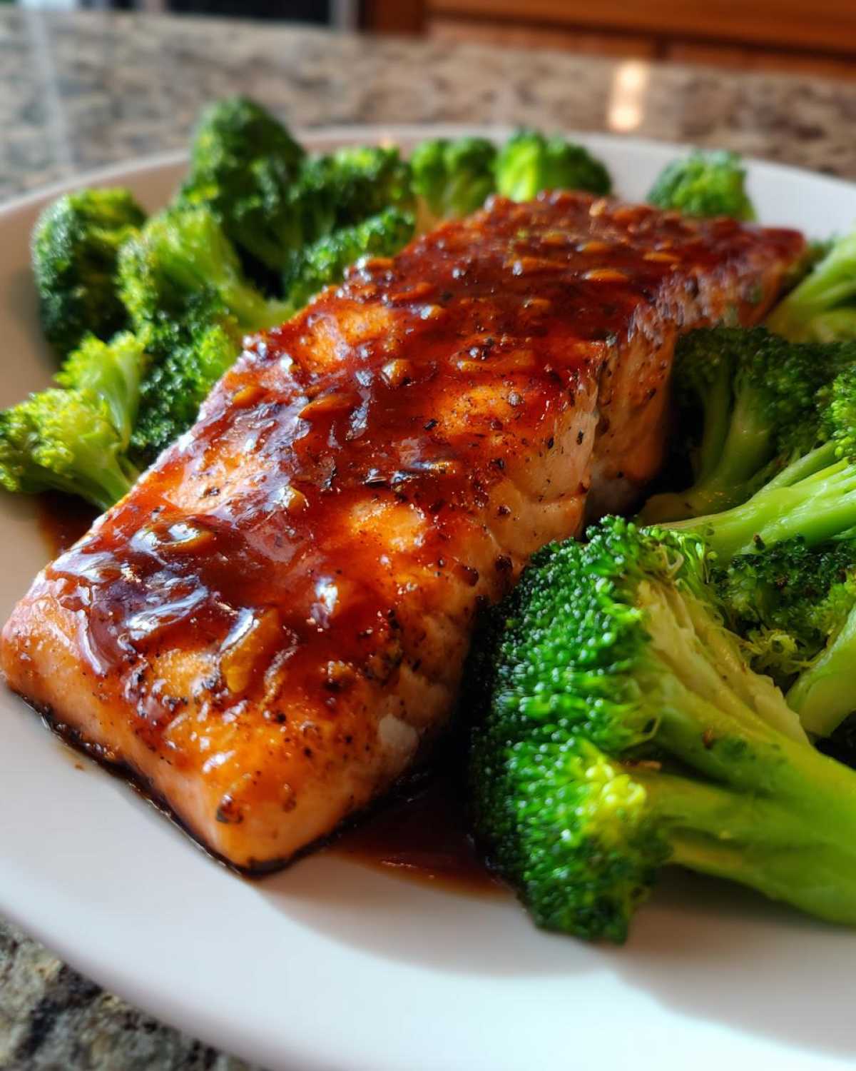 Teriyaki Salmon and Broccoli Sheet Pan Dinner - detail 3