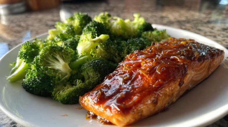 Teriyaki Salmon and Broccoli Sheet Pan Dinner