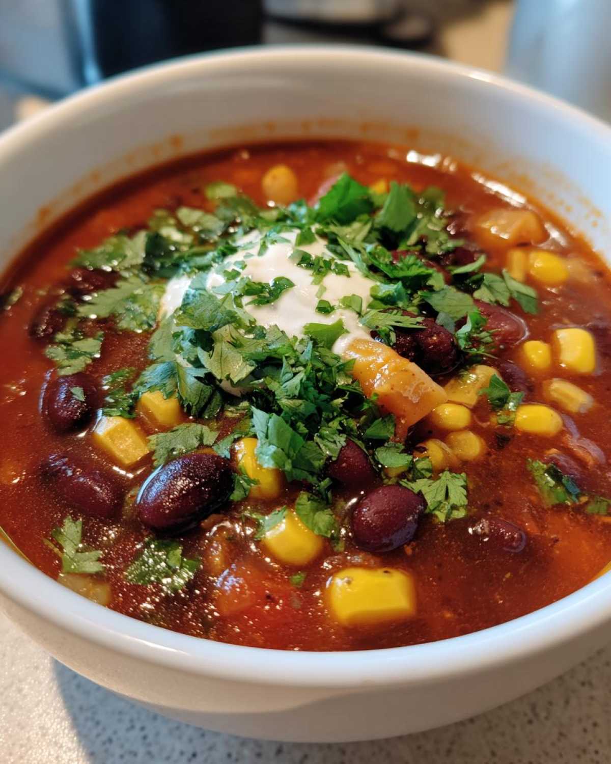 Vegetarian Taco Soup - detail 4