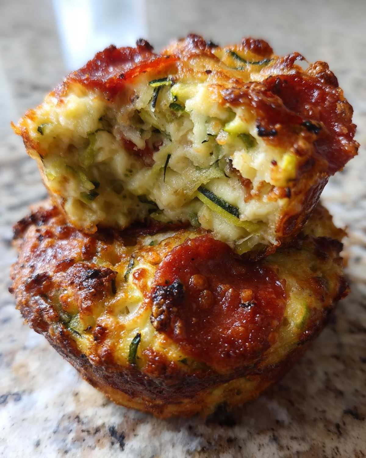 Zucchini Pizza Muffins - detail 1