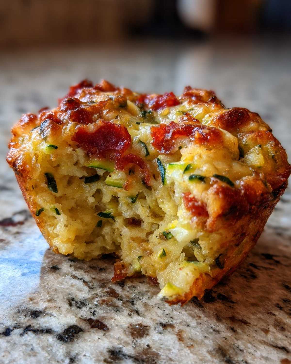 Zucchini Pizza Muffins - detail 2