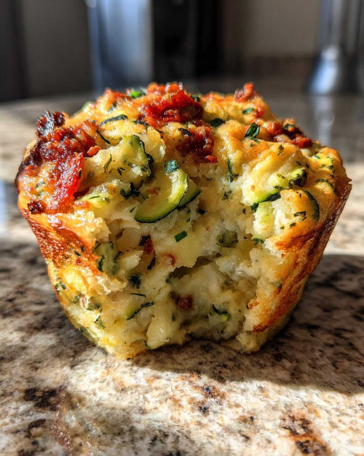 Zucchini Pizza Muffins - detail 4