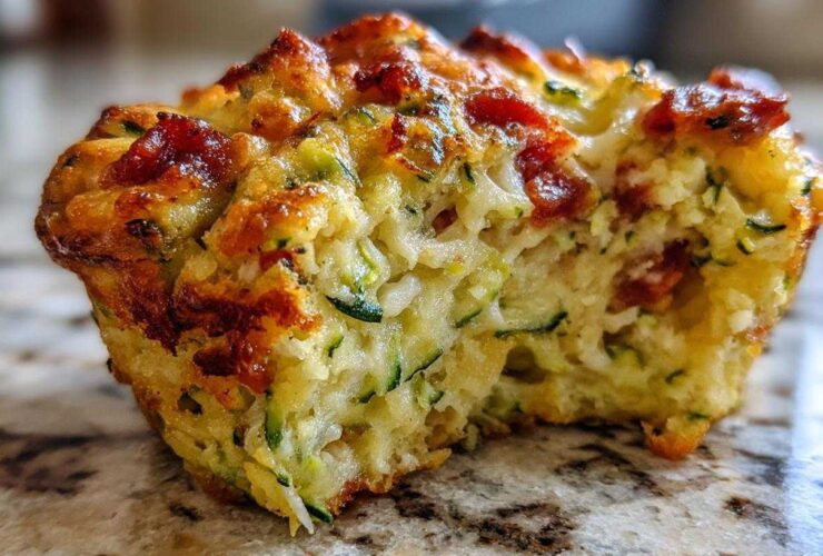 Zucchini Pizza Muffins