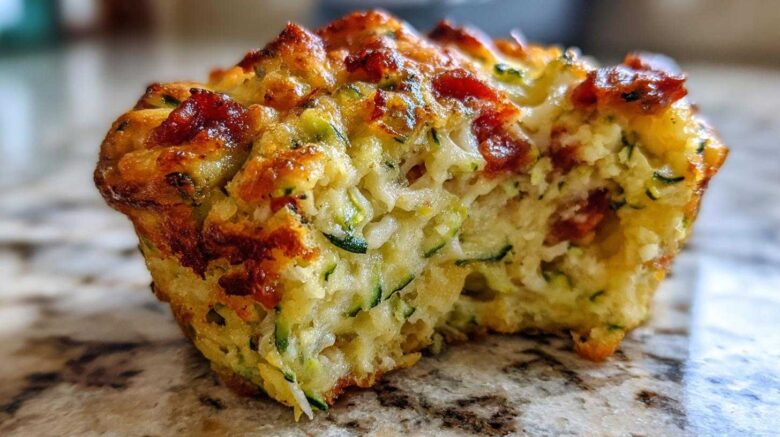 Zucchini Pizza Muffins