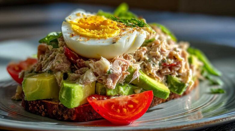 Avocado tuna salad