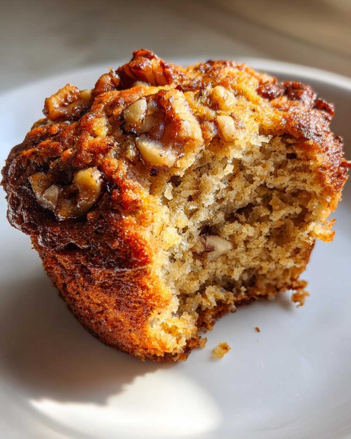Banana walnut muffins - detail 1