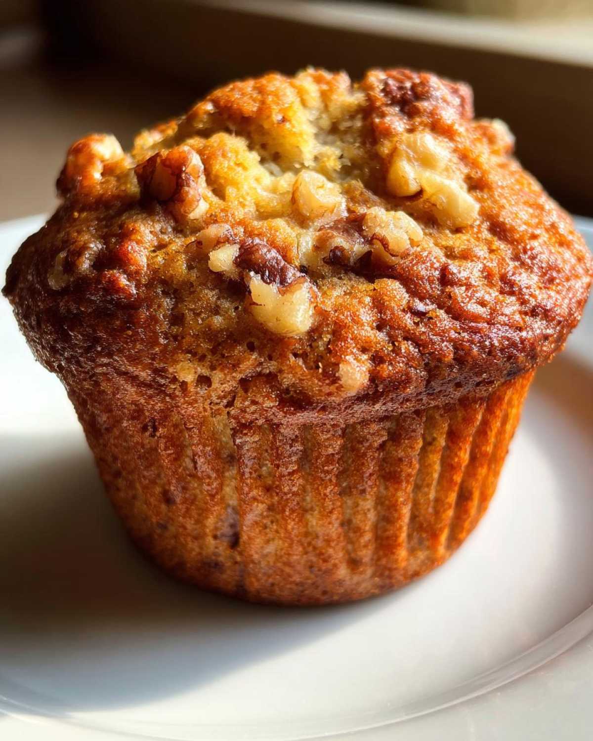 Banana walnut muffins - detail 2