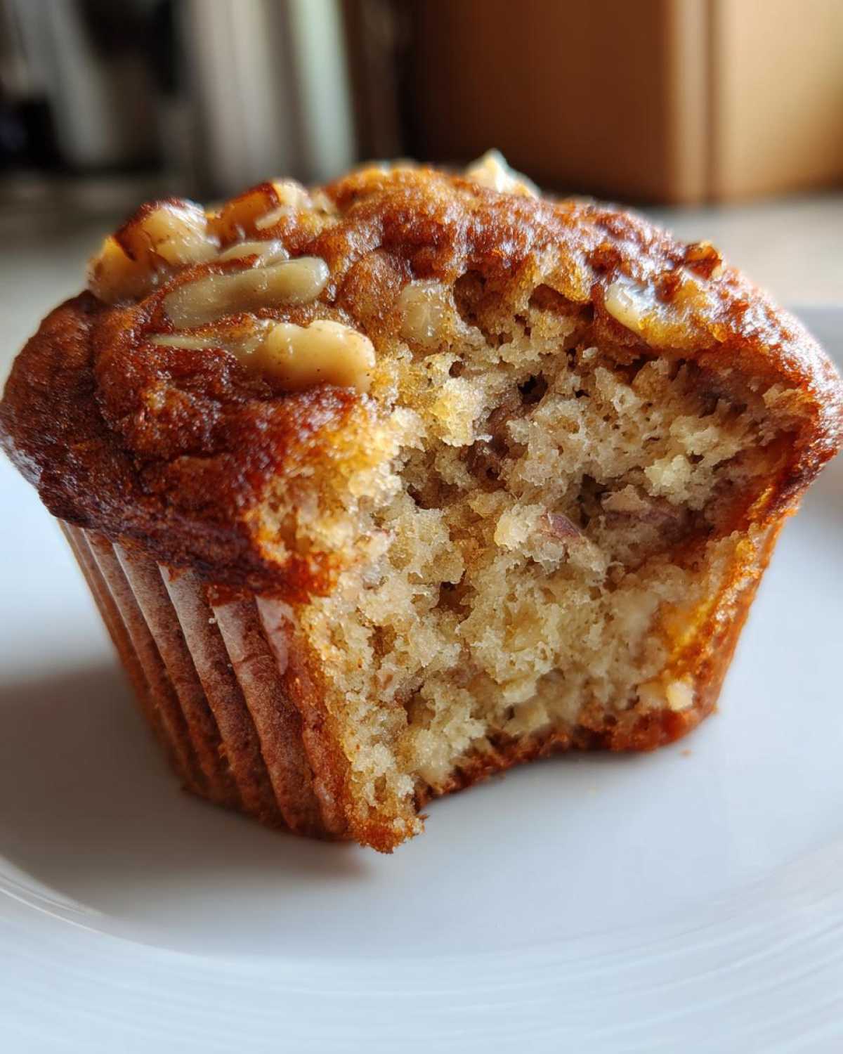 Banana walnut muffins - detail 4