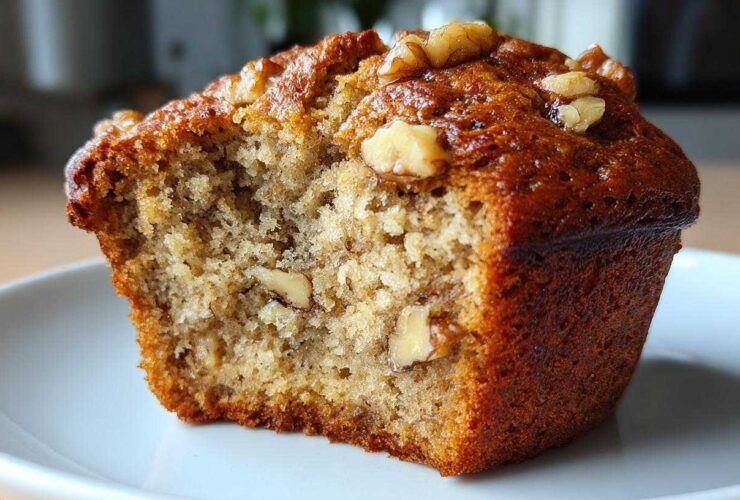 Banana walnut muffins