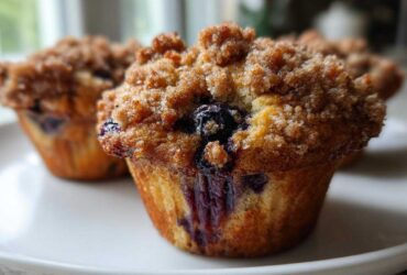 Blueberry streusel muffins