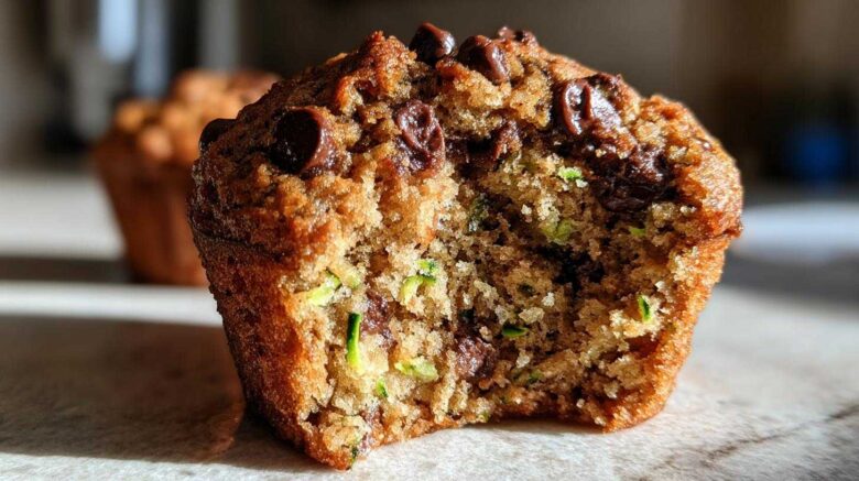 Chocolate chip zucchini muffins