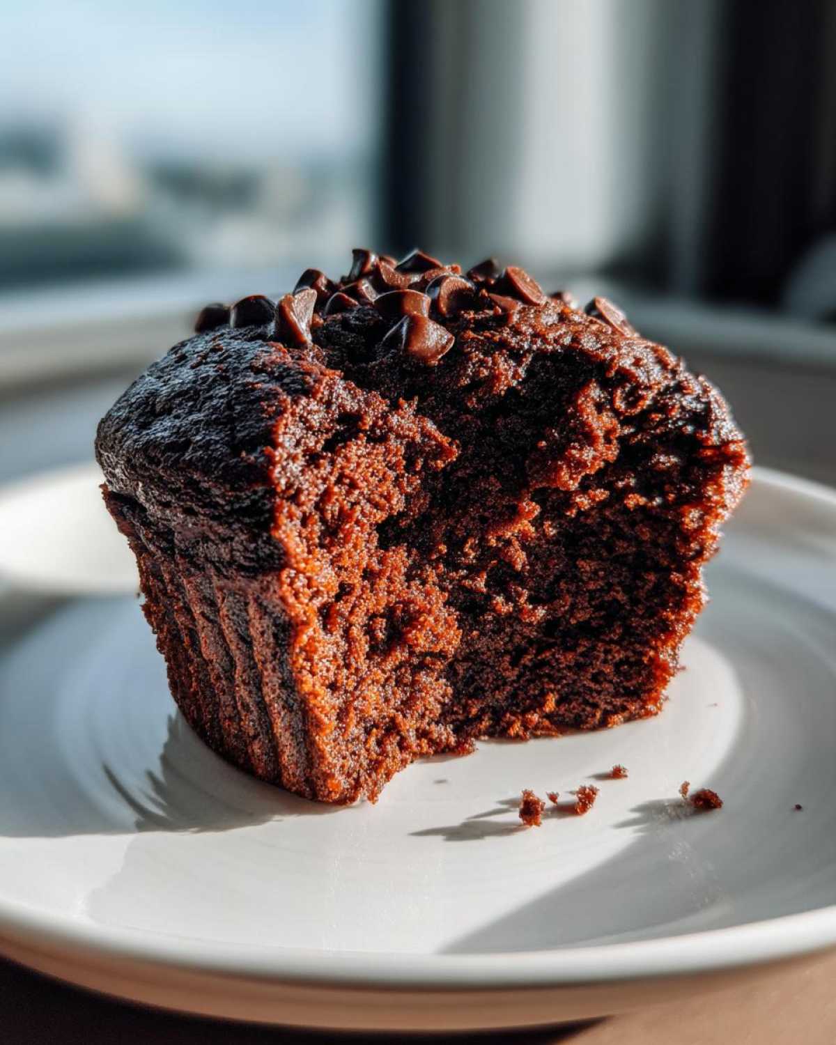 Chocolate protein muffins - detail 4