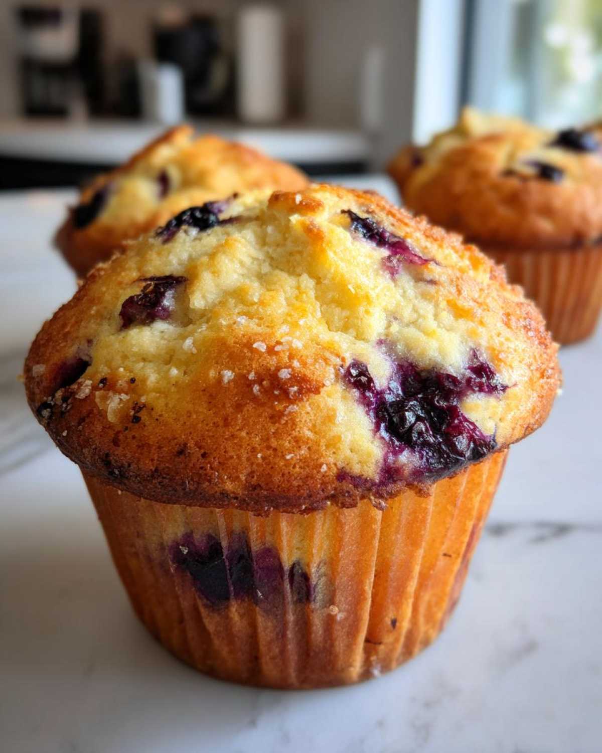 Classic blueberry muffins - detail 1