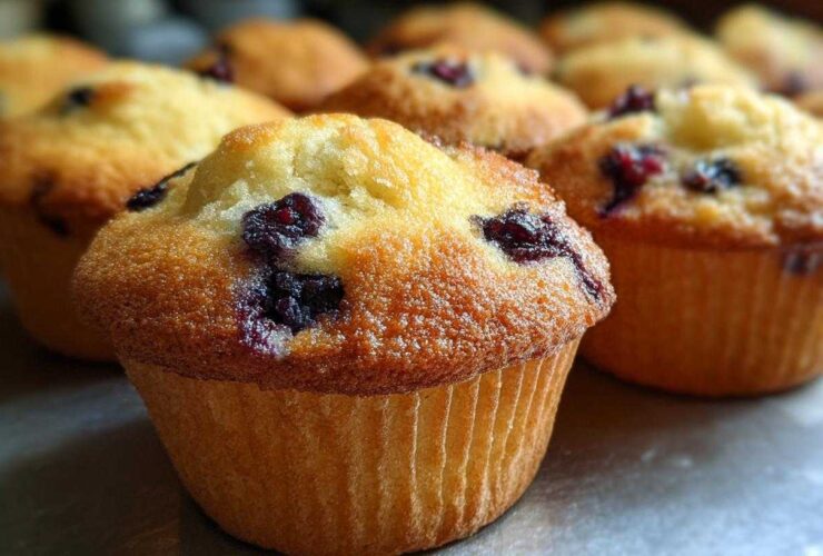 Classic blueberry muffins