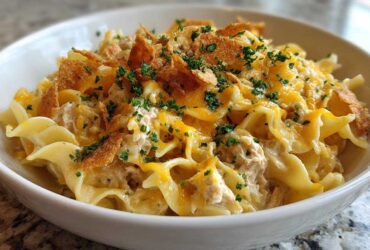 Classic tuna noodle casserole