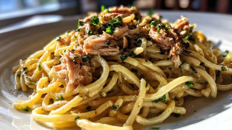 Creamy tuna pasta