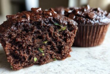 Double Chocolate Zucchini Muffins