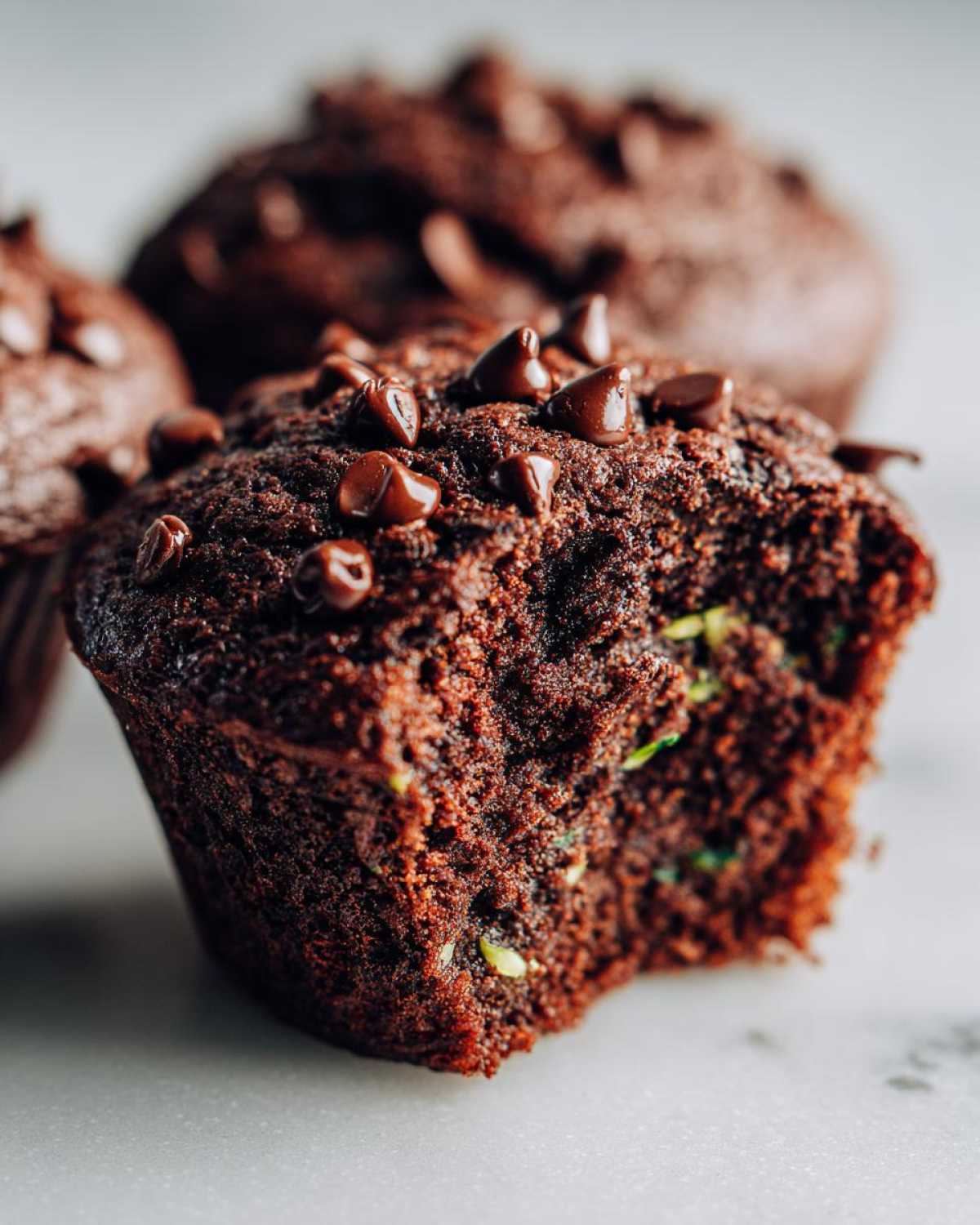 Double Chocolate Zucchini Muffins - detail 4