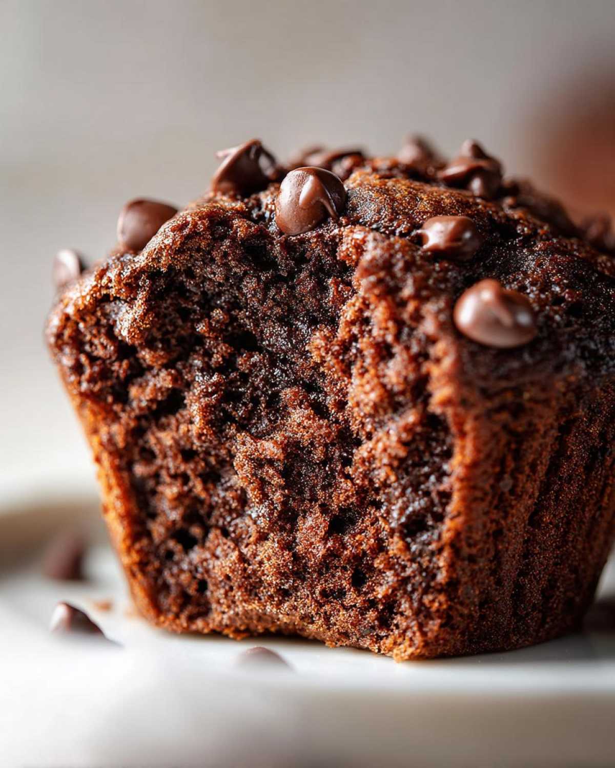 Double chocolate chip muffins - detail 1