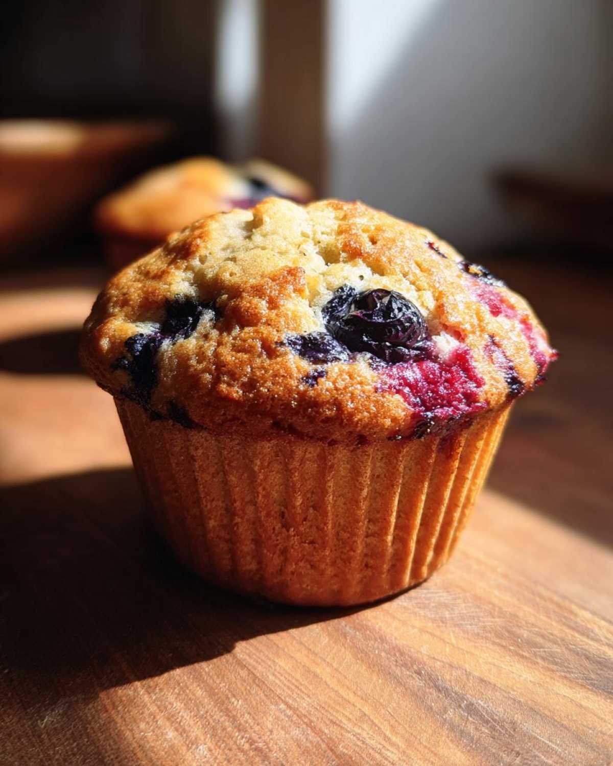 Gluten-free blueberry muffins - detail 2