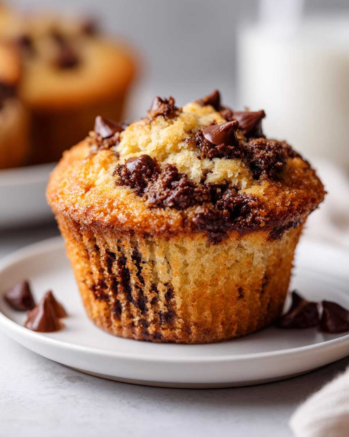 Gluten-free chocolate chip muffins - detail 2