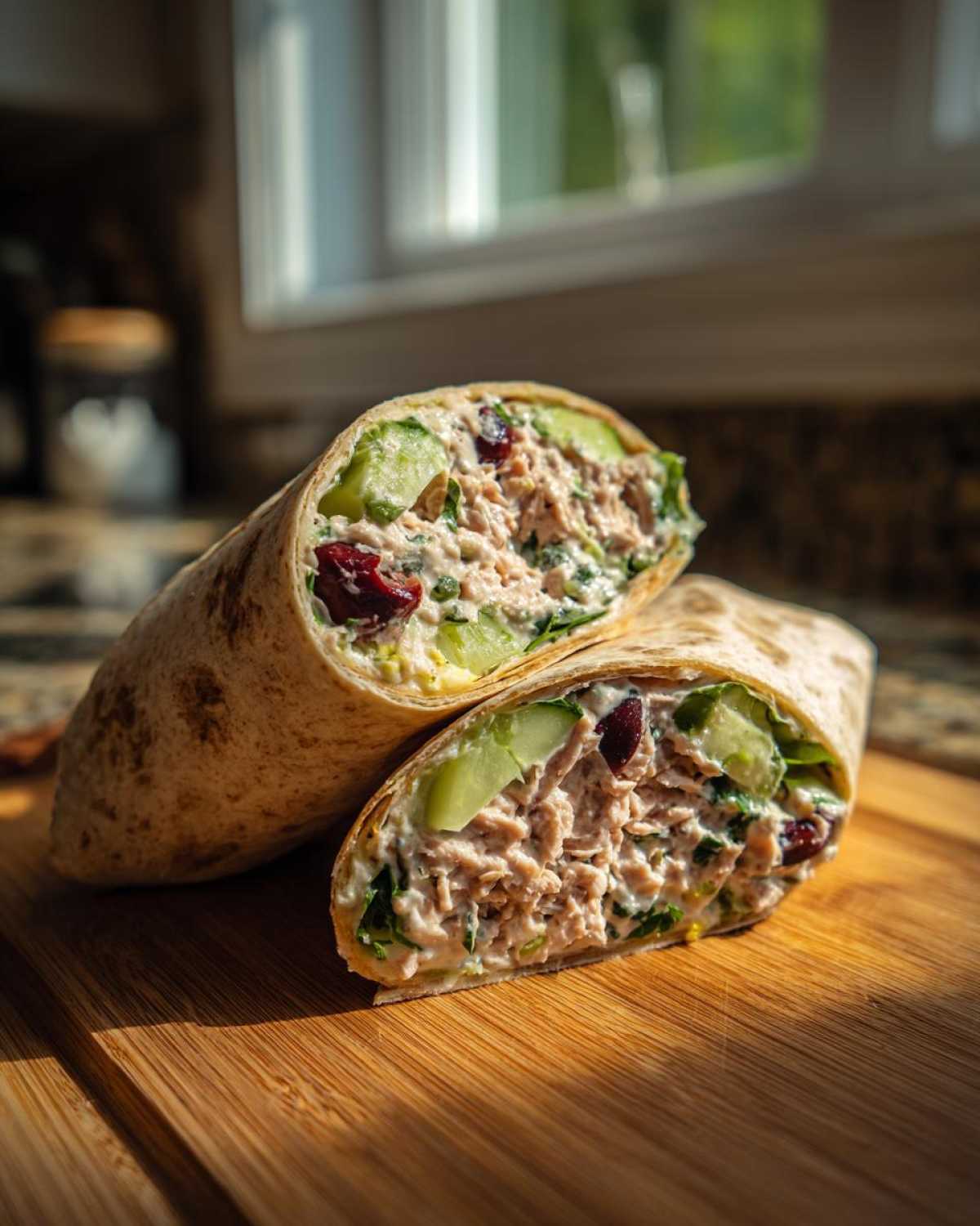 Greek tuna wrap - detail 1