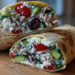 Greek tuna wrap