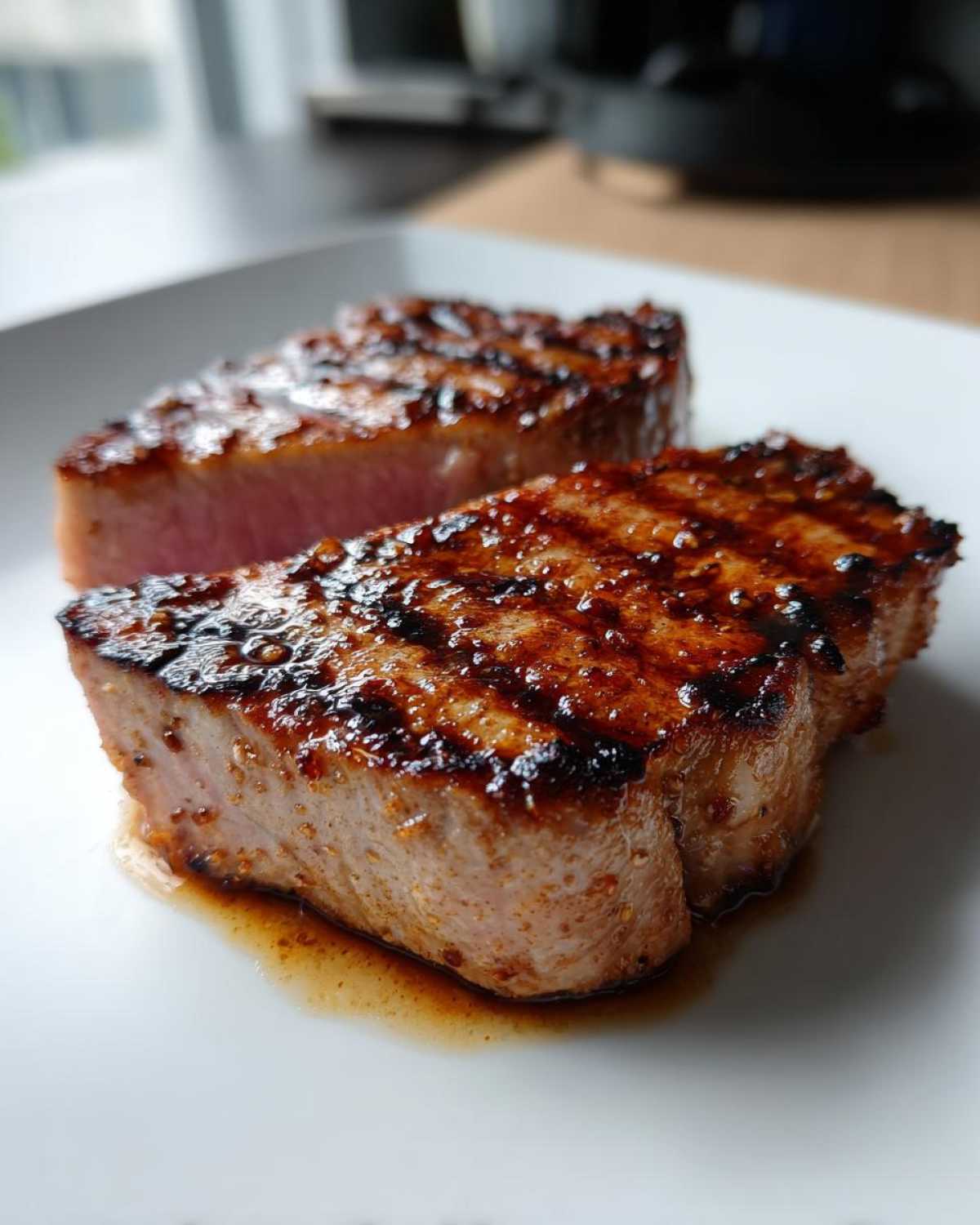 Grilled soy-ginger tuna steak - detail 1