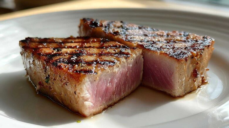 Grilled soy-ginger tuna steak