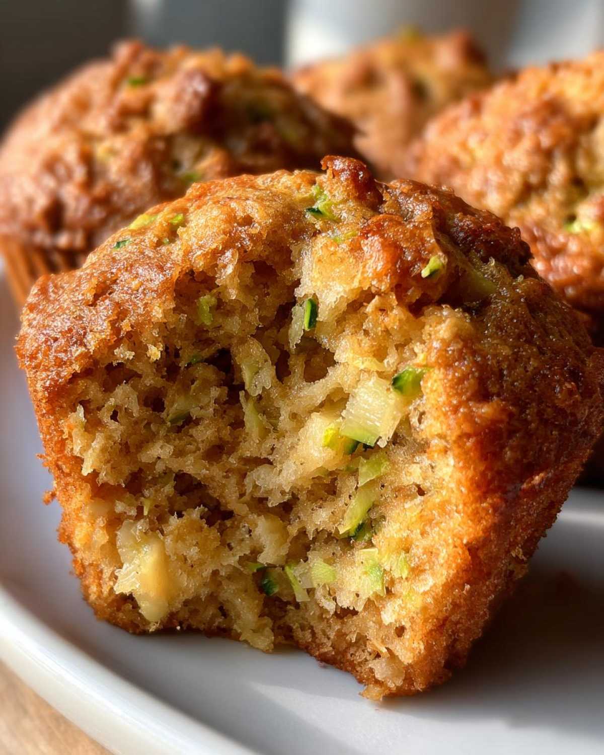 Healthy Apple Zucchini Muffins - detail 2