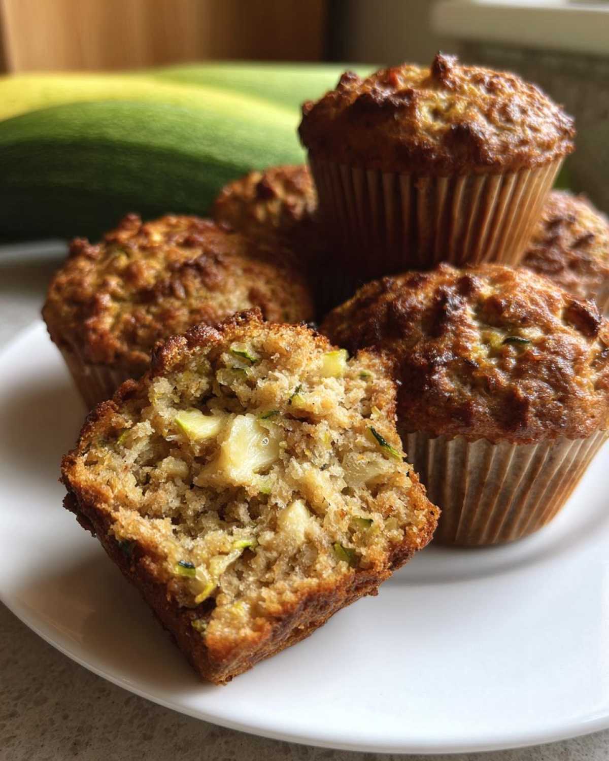 Healthy Apple Zucchini Muffins - detail 3