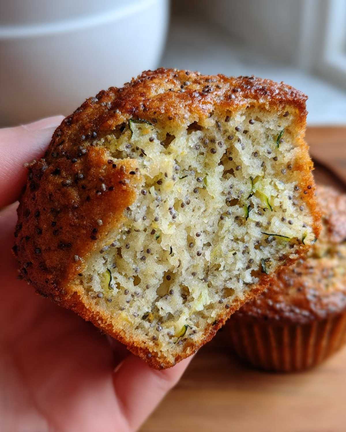 Lemon Poppy Seed Zucchini Muffins - detail 3