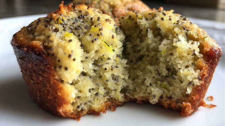 Lemon Poppy Seed Zucchini Muffins