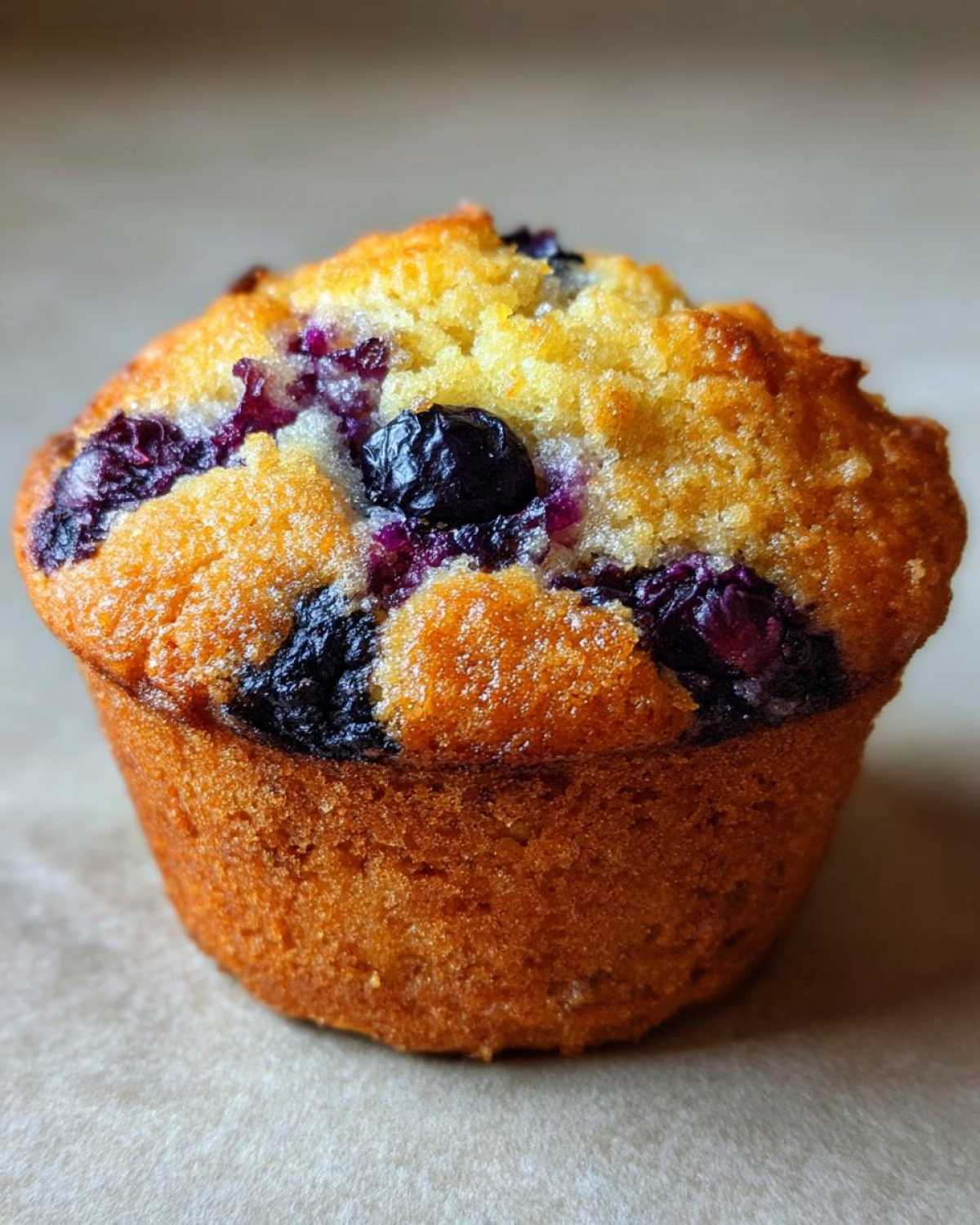 Lemon blueberry muffins - detail 1