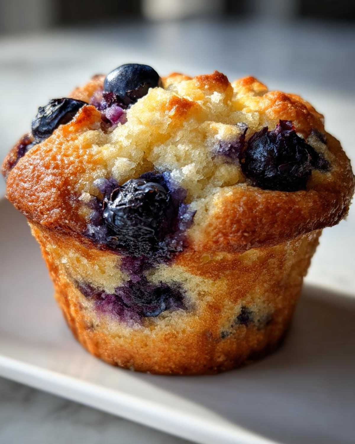 Lemon blueberry muffins - detail 3