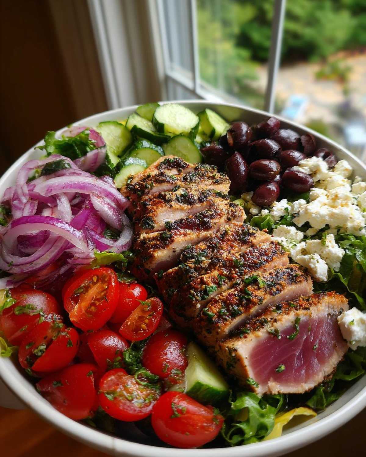 Mediterranean tuna bowl - detail 1