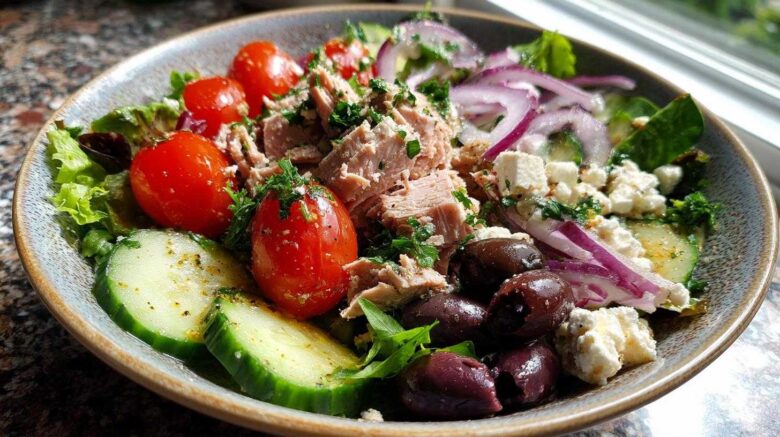 Mediterranean tuna bowl
