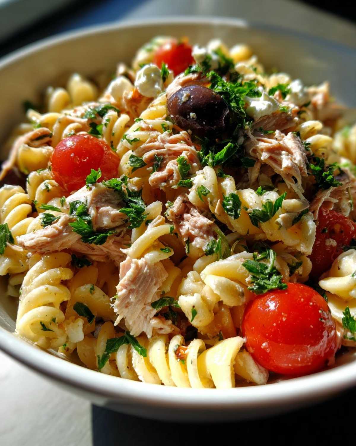 Mediterranean tuna pasta salad - detail 2