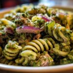 Pesto tuna pasta salad