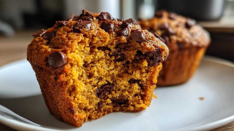 Pumpkin chocolate chip muffins