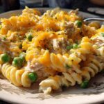 Slow cooker tuna noodle casserole