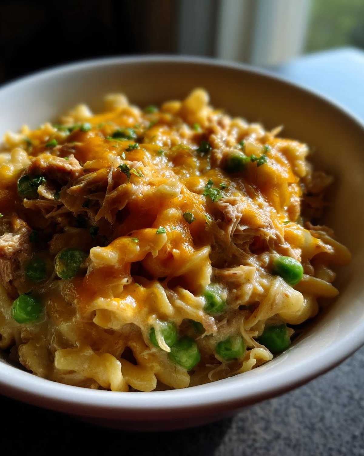 Slow cooker tuna noodle casserole - detail 3