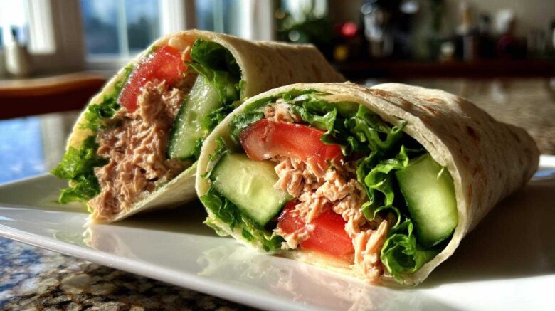 Spicy tuna wrap