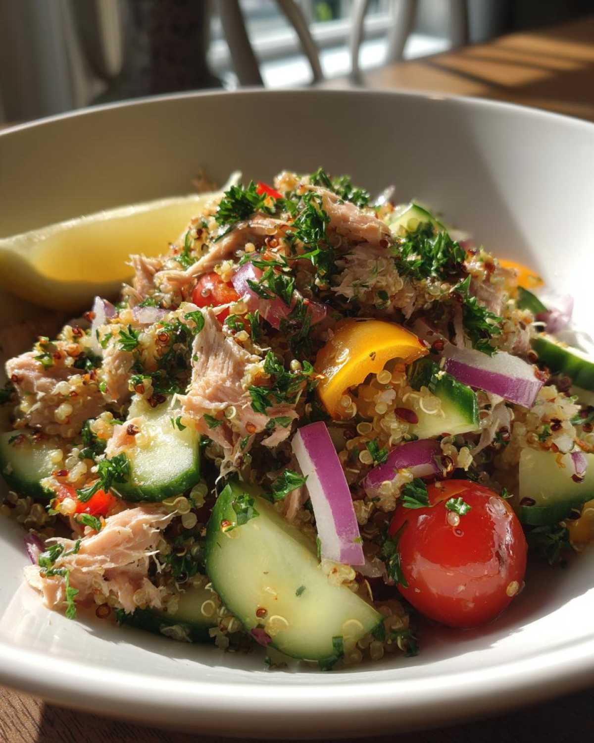 Tuna quinoa bowl - detail 2