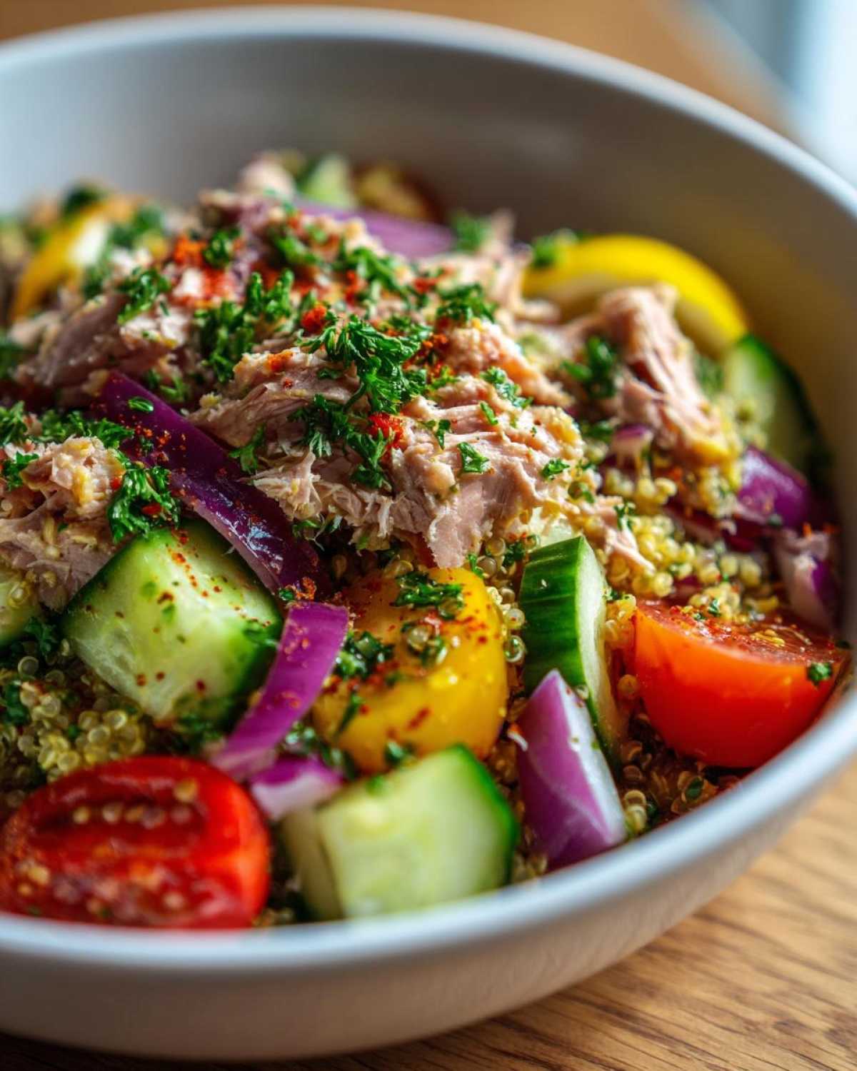Tuna quinoa bowl - detail 3