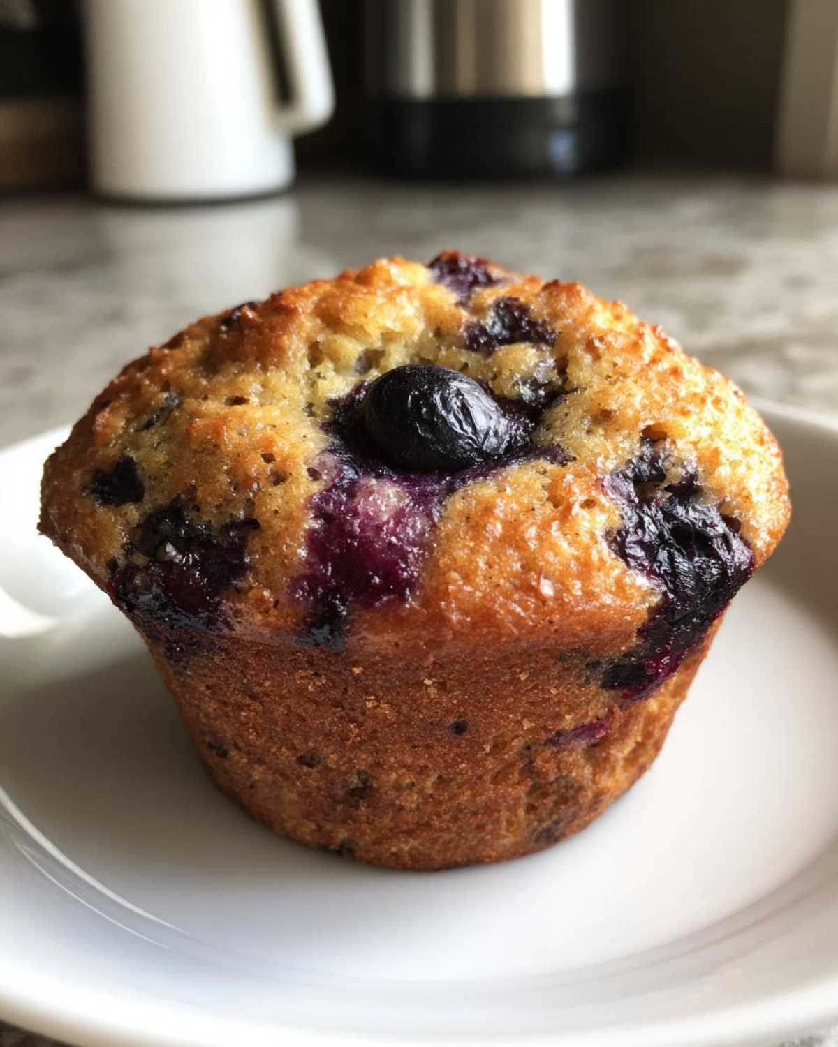Vegan blueberry muffins - detail 1