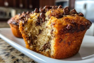 Vegan chocolate chip muffins