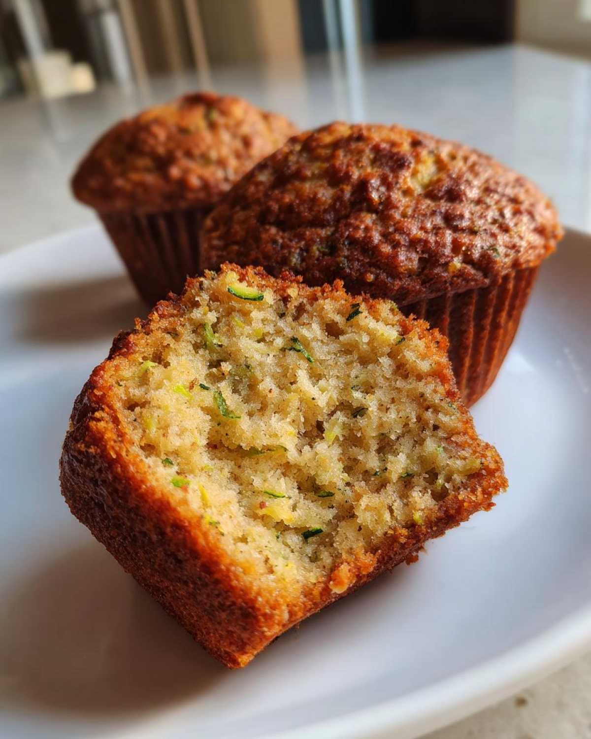 Vegan zucchini muffins - detail 1