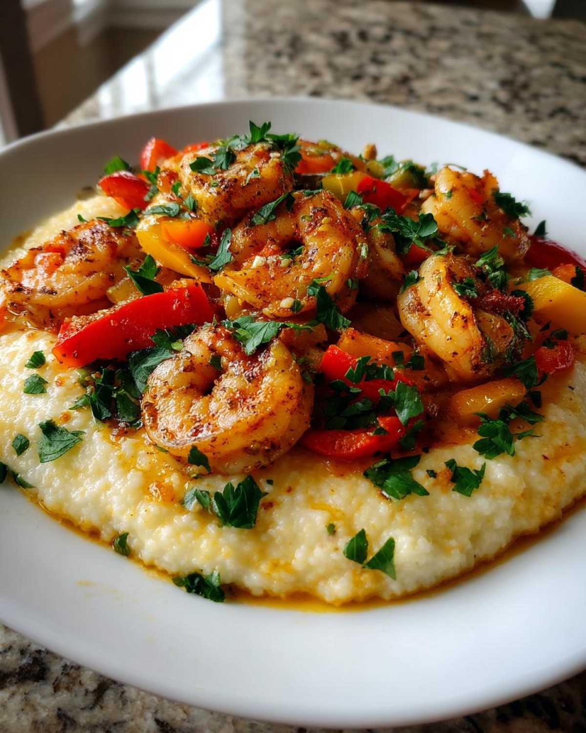 Cajun Shrimp and Grits - detail 1