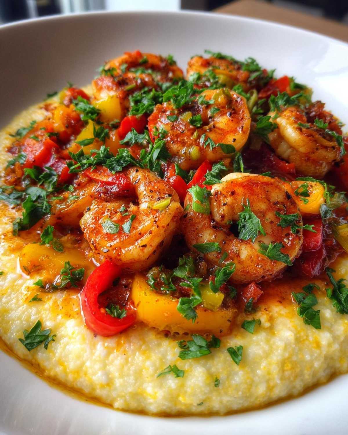 Cajun Shrimp and Grits - detail 2